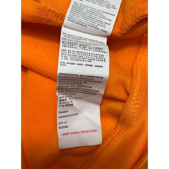 Kappa Track Jacket Mens XL Orange Blue Full Zip Polyester Pockets Logo Athletic - Picture 5 of 8